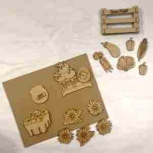 Farm Market Tier Tray Unfinished Cutout