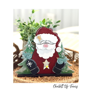 Santa Votive Shelf Sitter Finished