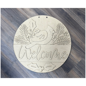 Welcome Cardinal Unfinished Round