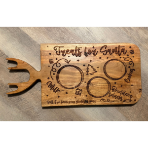 Treats for Santa on Antler Charcuterie Board