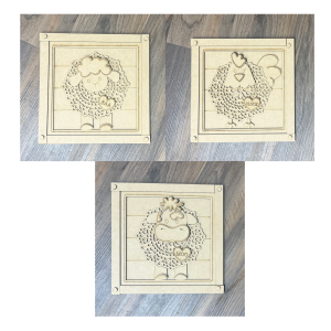 Farmhouse Doily Frame Unfinished Cutout