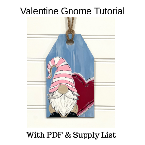 Valentine Gnome Copy & Paint Downloadable Printable and Tutorial