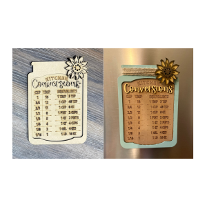 Kitchen Conversions Mason Jar Unfinished Cutout