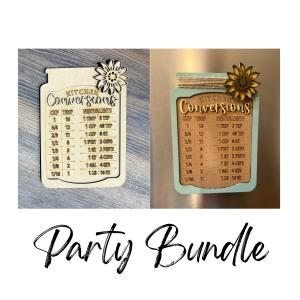 Party Bundle Kitchen Conversions Mason Jar Unfinished Cutout