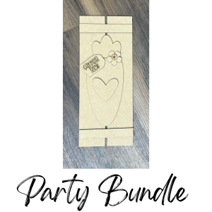 Party Bundle Primitive Carrot Pallet Leaner Unfinished Cutout