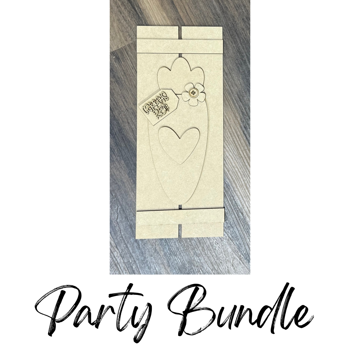 Party Bundle Primitive Carrot Pallet Leaner Unfinished Cutout