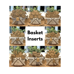 Interchangeable Pieces for Basket Unfinished Cutout