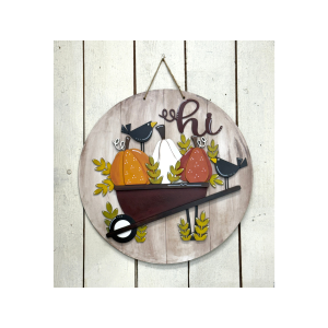 Hi Pumpkin Wheelbarrow Finished Round