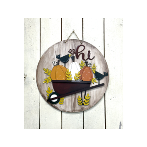 Hi Pumpkin Wheelbarrow Finished Round