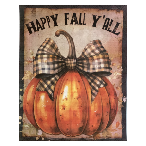 Happy Fall Y'all Pumpkin Rice Paper