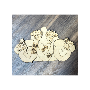 Harvest Acorn Hanger Unfinished Cutout