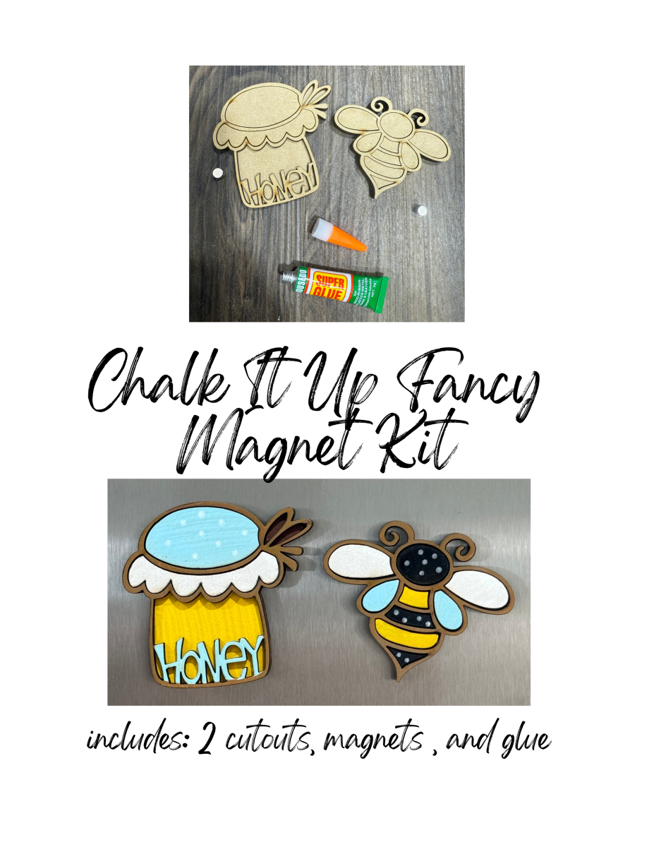 DIY Unfinished Bee Magnet Kit